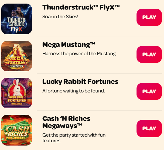 Spin Casino official website