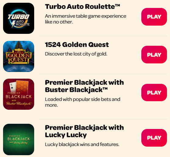 Spin Casino official website